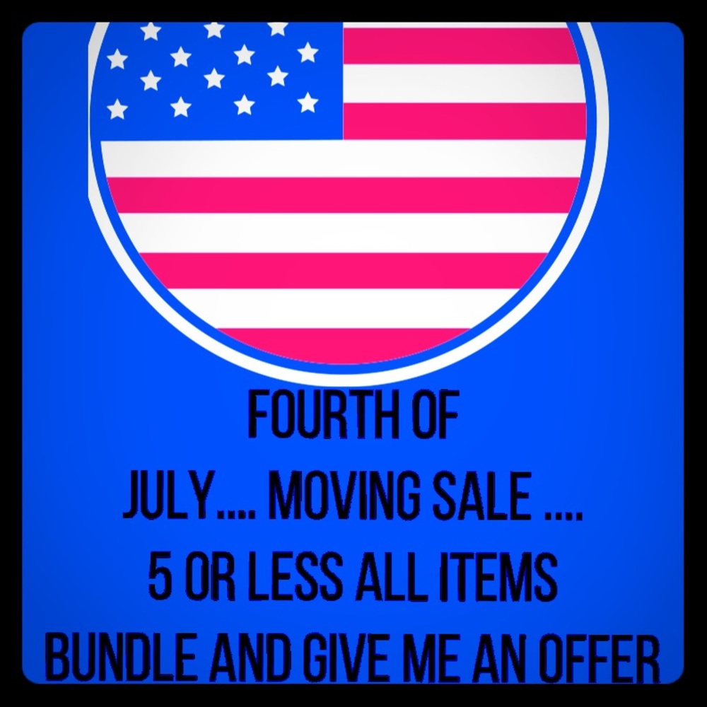 Moving sale ... happy fourth